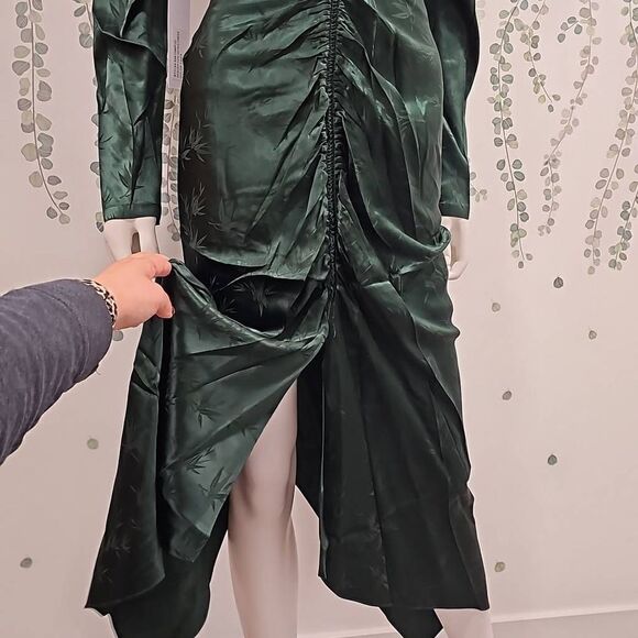 Ronny Kobo Astrid Ruched Jacquard Dress - Picture 5 of 12